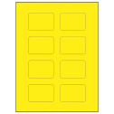 2.6" x 1.77" Fluorescent Yellow Rectangular Sheet Labels