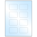 2.6" x 1.77" White Premium High Gloss Rectangular Sheet Labels