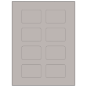 2.6" x 1.77" Gray Rectangular Sheet Labels