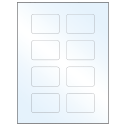 2.6" x 1.77" White Mid Gloss Rectangular Sheet Labels