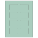 2.6" x 1.77" Pastel Green Rectangular Sheet Labels