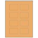 2.6" x 1.77" Pastel Orange Rectangular Sheet Labels
