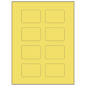 2.6" x 1.77" Pastel Yellow Rectangular Sheet Labels