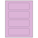 6.5" x 2.0875" Pastel Purple Rectangular Sheet Labels