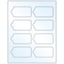 3.5625" x 1.75" Crystal Clear Sheet Labels