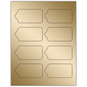 3.5625" x 1.75" Gold Foil Sheet Labels