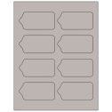 3.5625" x 1.75" Gray Sheet Labels