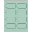 3.5625" x 1.75" Pastel Green Sheet Labels