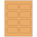 3.5625" x 1.75" Pastel Orange Sheet Labels