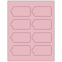 3.5625" x 1.75" Pastel Pink Sheet Labels