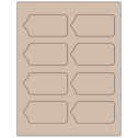 3.5625" x 1.75" Pastel Tan Sheet Labels