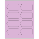 3.5625" x 1.75" Pastel Purple Sheet Labels