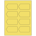 3.5625" x 1.75" Pastel Yellow Sheet Labels