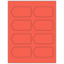 3.5625" x 1.75" Red Sheet Labels