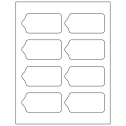 3.5625" x 1.75" White Polyester Sheet Labels