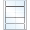 3.5" x 2" Crystal Clear Rectangular Sheet Labels