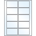 3.5" x 2" White Mid Gloss Rectangular Sheet Labels