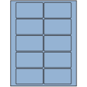 3.5" x 2" Pastel Blue Rectangular Sheet Labels