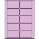 3.5" x 2" Pastel Purple Rectangular Sheet Labels