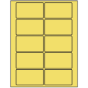 3.5" x 2" Pastel Yellow Rectangular Sheet Labels