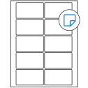 3.5" x 2" White Rectangular Sheet Labels - Removable Adhesive