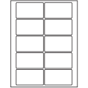 3.5" x 2" White Rectangular Sheet Labels