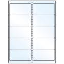 4" x 2" Crystal Clear Rectangular Sheet Labels