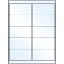 4" x 2" White Mid Gloss Rectangular Sheet Labels