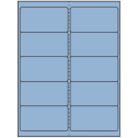 4" x 2" Pastel Blue Rectangular Sheet Labels