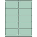 4" x 2" Pastel Green Rectangular Sheet Labels