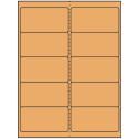 4" x 2" Pastel Orange Rectangular Sheet Labels