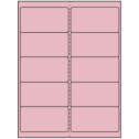 4" x 2" Pastel Pink Rectangular Sheet Labels