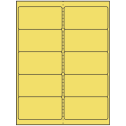 4" x 2" Pastel Yellow Rectangular Sheet Labels