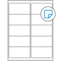 4" x 2" White Rectangular Sheet Labels - Removable Adhesive
