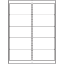 4" x 2" White Rectangular Sheet Labels
