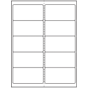 4" x 2" White Polyester Rectangular Sheet Labels