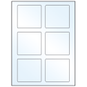 3.25" x 3" Crystal Clear Rectangular Sheet Labels