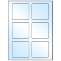 3.25" x 3" White Premium High Gloss Rectangular Sheet Labels