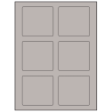 3.25" x 3" Gray Rectangular Sheet Labels