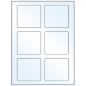 3.25" x 3" White Mid Gloss Rectangular Sheet Labels