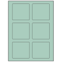 3.25" x 3" Pastel Green Rectangular Sheet Labels