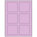 3.25" x 3" Pastel Purple Rectangular Sheet Labels