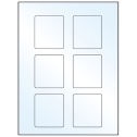 2.5" x 2.75" Crystal Clear Rectangular Sheet Labels