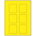 2.5" x 2.75" Fluorescent Yellow Rectangular Sheet Labels