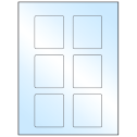 2.5" x 2.75" White Premium High Gloss Rectangular Sheet Labels