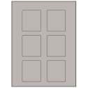 2.5" x 2.75" Gray Rectangular Sheet Labels