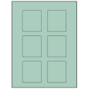 2.5" x 2.75" Pastel Green Rectangular Sheet Labels