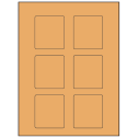 2.5" x 2.75" Pastel Orange Rectangular Sheet Labels