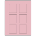 2.5" x 2.75" Pastel Pink Rectangular Sheet Labels