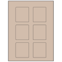 2.5" x 2.75" Pastel Tan Rectangular Sheet Labels
